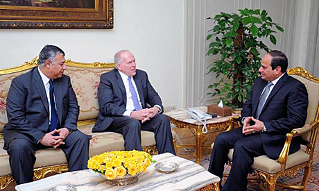 Egyptian president Abdel Fattah El-Eisi meets CIA