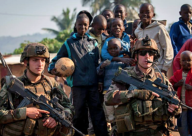 French troops in africa
