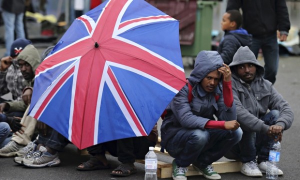 Eritrean migrants in Calais