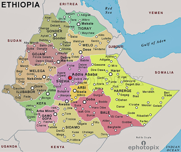 ethiopia-political-map