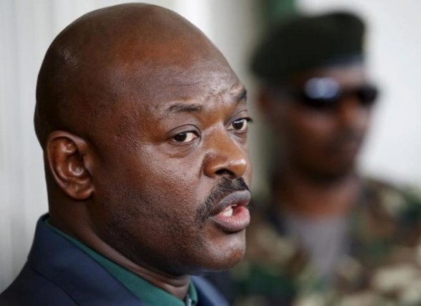 Burundi's President Pierre Nkurunziza speaks during a news conference in Bujumbura, Burundi, May 17, 2015.    REUTERS/Goran Tomasevic