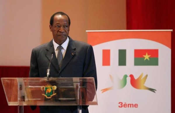 Blaise Compaore speaks at the Felix Houphouet Boigny foundation during a summit for the Treaty of Friendship and Cooperation between the Ivory Coast and Burkina Faso, in Yamoussoukro, Ivory Coast July 30, 2013. REUTERS/Luc Gnago