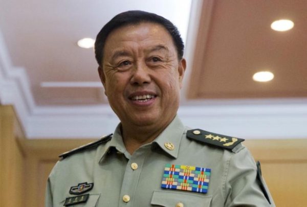 China's Central Military Commission Vice Chairman Fan Changlong smiles at the Chinese Ministry of National Defense in Beijing, China, in this August 28, 2015 file photo. REUTERS/Ng Han Guan/Pool/Files